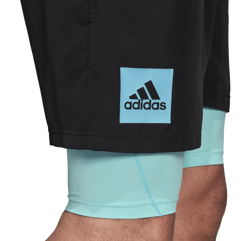 Pantaloncini da uomo adidas  Paris 2 in 1 Short Carbon XXL