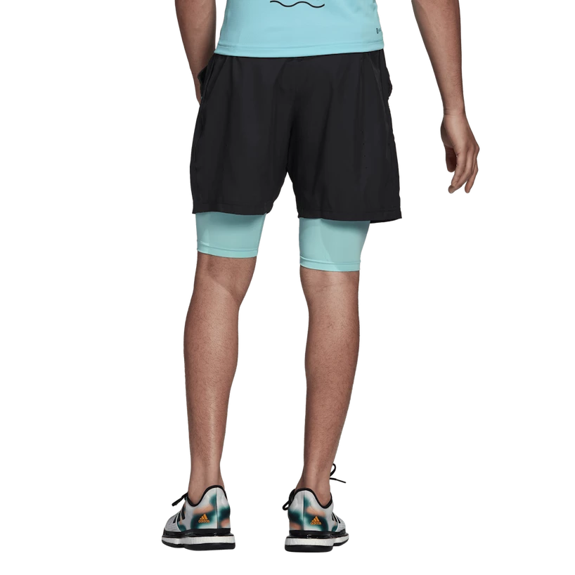Pantaloncini da uomo adidas  Paris 2 in 1 Short Carbon XXL
