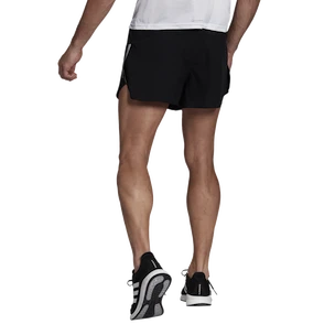 Pantaloncini da uomo adidas  Run Fast Reflective Split Shorts Black