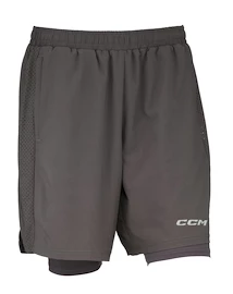 Pantaloncini da uomo CCM 2 IN 1 Training Short Charcoal muži