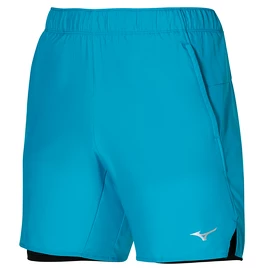 Pantaloncini da uomo Mizuno Core 7.5 2in1 Short Algiers Blue