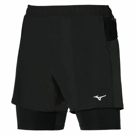 Pantaloncini da uomo Mizuno ER 5.5 2in1 Short Black