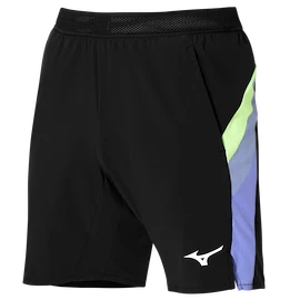 Pantaloncini da uomo Mizuno Release 8 in Amplify Black/Techno Green