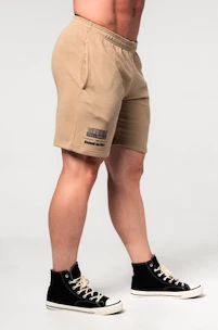 Pantaloncini da uomo Nebbia  Gym Sweatshorts GYM BRO Light Brown XL