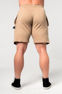 Pantaloncini da uomo Nebbia  Gym Sweatshorts GYM BRO Light Brown XL