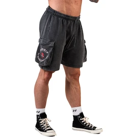 Pantaloncini da uomo Nebbia NEBBIA x OLYMPIA Washed Loose Fit Cargo Shorts LEGACY 787 black