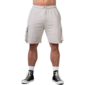 Pantaloncini da uomo Nebbia NEBBIA x OLYMPIA Washed Loose Fit Cargo Shorts LEGACY 787 light grey