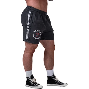 Pantaloncini da uomo Nebbia NEBBIA x OLYMPIA Washed Sweat Shorts LEGEND 786 black L