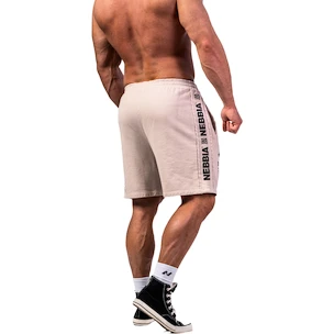 Pantaloncini da uomo Nebbia NEBBIA x OLYMPIA Washed Sweat Shorts LEGEND 786 light grey XL