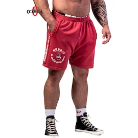Pantaloncini da uomo Nebbia NEBBIA x OLYMPIA Washed Sweat Shorts LEGEND 786 red