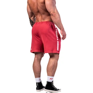 Pantaloncini da uomo Nebbia NEBBIA x OLYMPIA Washed Sweat Shorts LEGEND 786 red