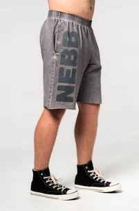 Pantaloncini da uomo Nebbia  Washed-off Gym Sweatshorts NO BS 367 Light Grey