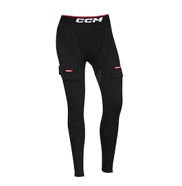 Pantaloni a compressione con sospensorio CCM Jill Black Senior