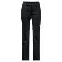 Pantaloni da donna Jack Wolfskin  Overland Zip Away Black