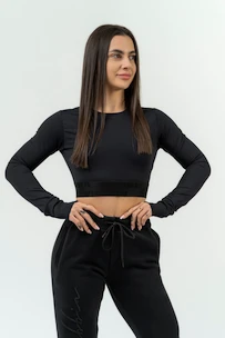 Pantaloni tuta da donna Nebbia  Women's High-Waist Joggers Signature 846 Black