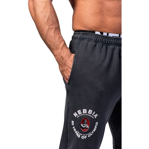 Pantaloni tuta da uomo Nebbia NEBBIA x OLYMPIA Washed Sweat Joggers LEGEND 795 black