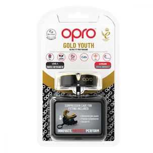 Paradenti Opro  GOLD Black/Gold Junior