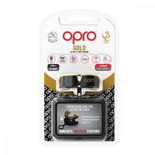 Paradenti Opro  GOLD Black/Gold Senior
