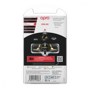 Paradenti Opro  GOLD BRACES Black/Gold Senior