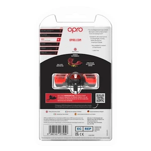 Paradenti Opro  GOLD JAWZ Black/Red/Gold Senior