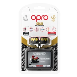 Paradenti Opro  GOLD JAWZ Black/Red/Gold Senior