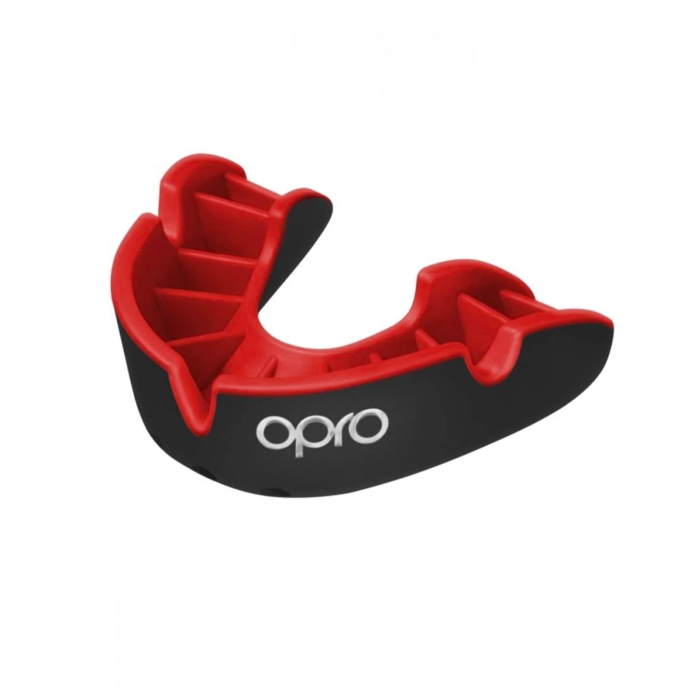 Paradenti Opro  SILVER Black/Red Senior