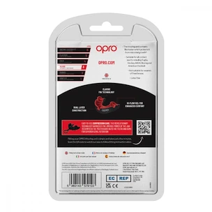 Paradenti Opro  SILVER Black/Red Senior