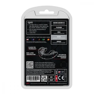 Paradenti Opro  SILVER UFC Red/Black Senior