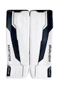 Paragambe portiere per hockey Bauer Supreme Shadow White/Navy Senior M