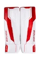 Paragambe portiere per hockey Bauer Supreme Shadow White/Red Senior