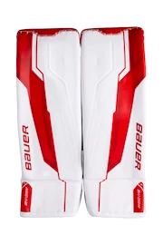 Paragambe portiere per hockey Bauer Supreme Shadow White/Red Senior
