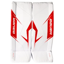 Paragambe portiere per hockey Bauer SV-PRO White/Red Senior