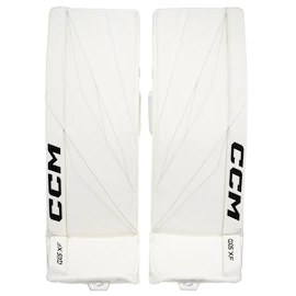 Paragambe portiere per hockey CCM Axis XF White/White Senior