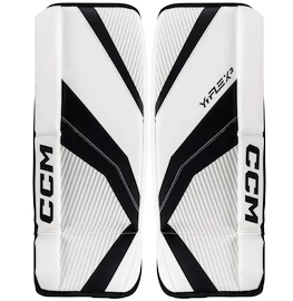 Paragambe portiere per hockey CCM YTflex 3 white/white/black/black Youth