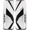 Paragambe portiere per hockey CCM YTflex 3 White/White/Black/Black Youth 20 pollici