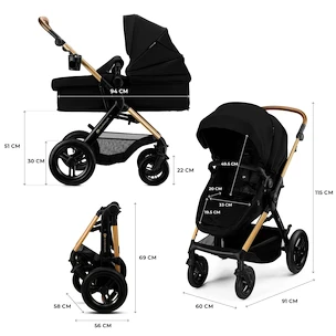 Passeggino Kinderkraft Moov 2 XL Pure Black