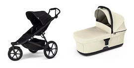 Passeggino sportivo Thule Urban Glide 3 Black + Bassinet Soft beige