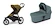 Passeggino sportivo Thule Urban Glide 3 Nutria green + Bassinet Mid blue