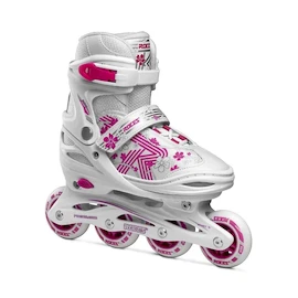 Pattini a rotelle per bambini Roces Jokey 3.0 Girl White/Pink