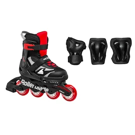 Pattini a rotelle per bambini Rollerblade Microblade Combo Black/Red