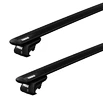 Portatutto Thule con barra EVO in alluminio nera Peugeot Partner 4-dr Van con barre portatutto (side rail) 08-21