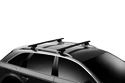 Portatutto Thule con barra EVO in alluminio nera Peugeot Partner 4-dr Van con barre portatutto (side rail) 08-21
