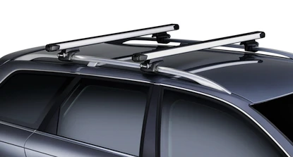 Portatutto Thule con SlideBar Mercedes Benz E-Klasse (W211) 5-dr Estate con mancorrenti sul tetto (hagus) 03-08