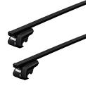 Portatutto Thule con SquareBar Fiat Doblo 4-dr Van con mancorrenti sul tetto (hagus) 02-21