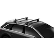 Portatutto Thule con WingBar Black Audi A3 Sportback (8V) 5-dr Hatchback con mancorrenti sul tetto integrati 13-20