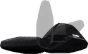 Portatutto Thule con WingBar Black Kia Stonic 5-dr SUV con mancorrenti sul tetto (hagus) 17+