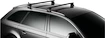 Portatutto Thule con WingBar Black Mercedes Benz C-Klasse (W204) w/o glass roof 2-dr Coup* con punti fissi 11-15