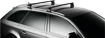 Portatutto Thule con WingBar Black Mercedes Benz E-Klasse (S213) 5-dr Estate con mancorrenti sul tetto integrati 16-23
