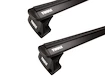 Portatutto Thule con WingBar Black Renault Mégane (Mk. IV) 5-dr Estate con mancorrenti sul tetto integrati 16-24