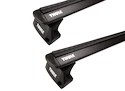 Portatutto Thule con WingBar Black Renault Mégane (Mk. IV) 5-dr Estate con mancorrenti sul tetto integrati 16-24
